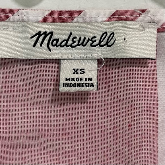 Madewell Ruffle-Hem Bold Stripe Feminine Wrap Top - Picture 8 of 14